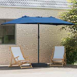Zahradní slunečník Azurblau 385 x 209 x 244 cm Polyester - obrázek 3