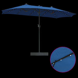 Zahradní slunečník Azurblau 385 x 209 x 244 cm Polyester - obrázek 9