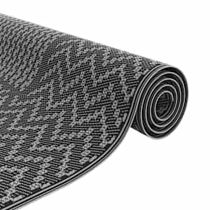 Venkovní koberec Chevron ARAKIL Černá a šedá 400 X 300 cm - obrázek 4