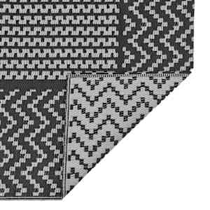 Venkovní koberec Chevron ARAKIL Černá a šedá 400 X 300 cm - obrázek 5