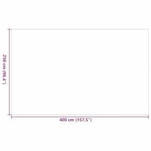Venkovní koberec Geometrický ARAKIL Šedá a bílá 400 x 250 cm - obrázek 7