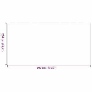 Venkovní koberec Geometrický ARAKIL Šedá a bílá 500 x 250 cm - obrázek 7