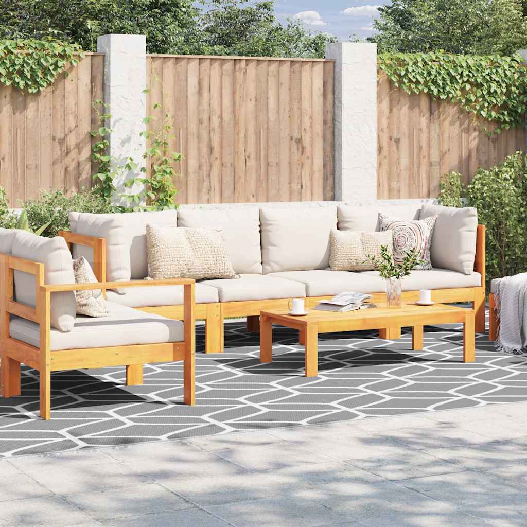 vidaXL Outdoor Teppich 'ARAKIL'in Grau, 300x600 cm, aus PP.