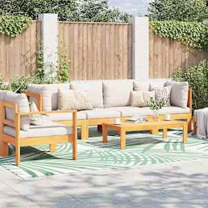 Zunanji preproga List ARAKIL Zelena in Bela 400 × 300 cm