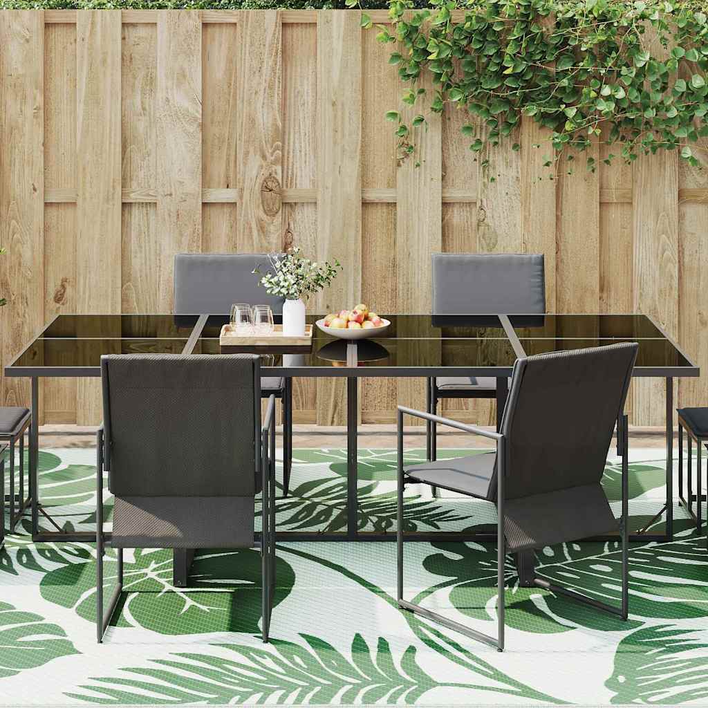 vidaXL Buitenkleed ARAKIL Groen en Wit Polyester Groot Patroon