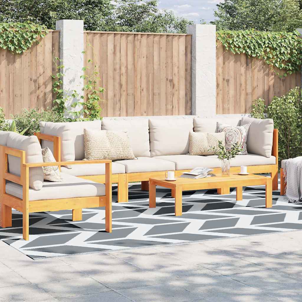 vidaXL Outdoor Teppich 'ARAKIL'Grau 300 x 400 cm aus PP