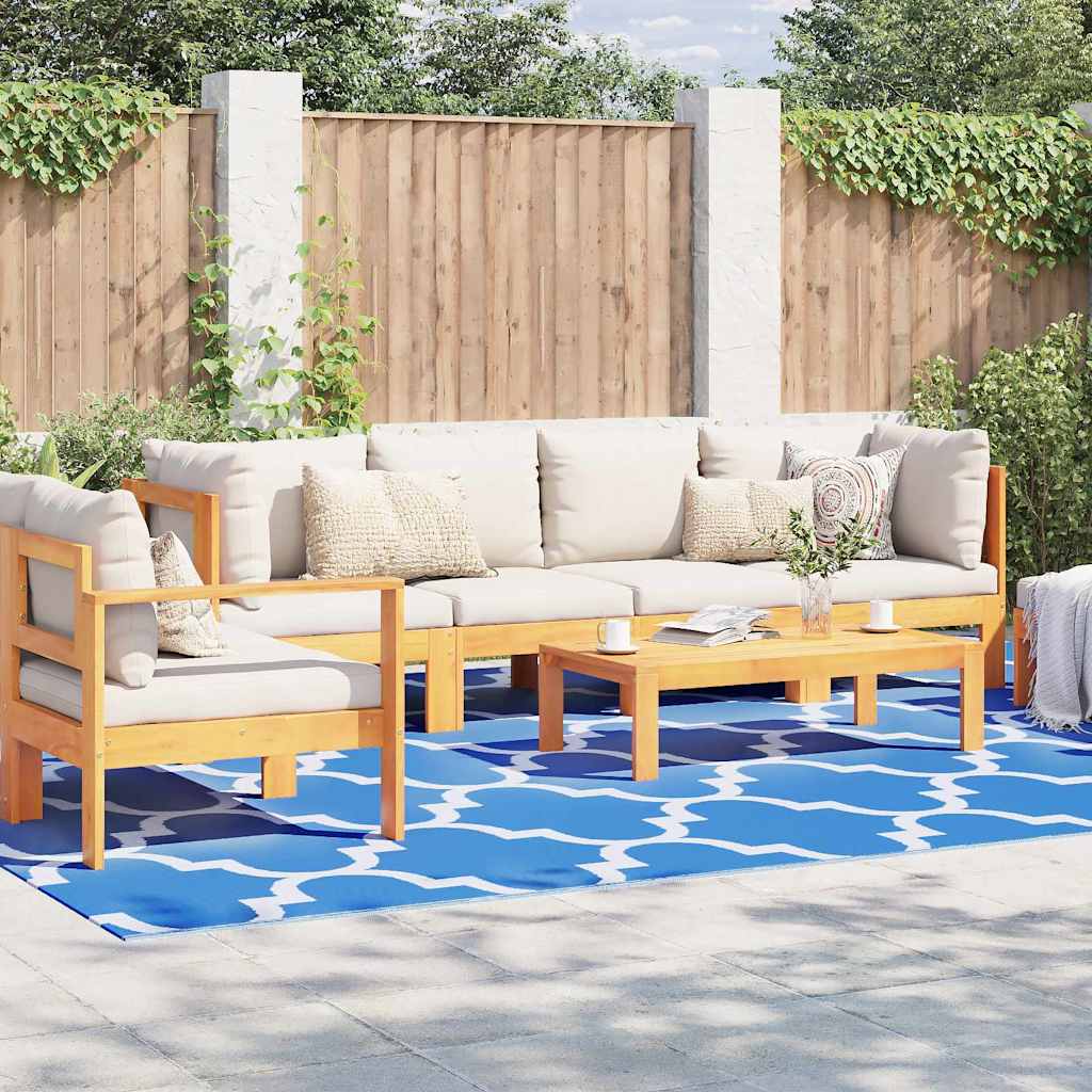 vidaXL Outdoorteppich 'ARAKIL'in Blau, 300 x 400 cm aus PP