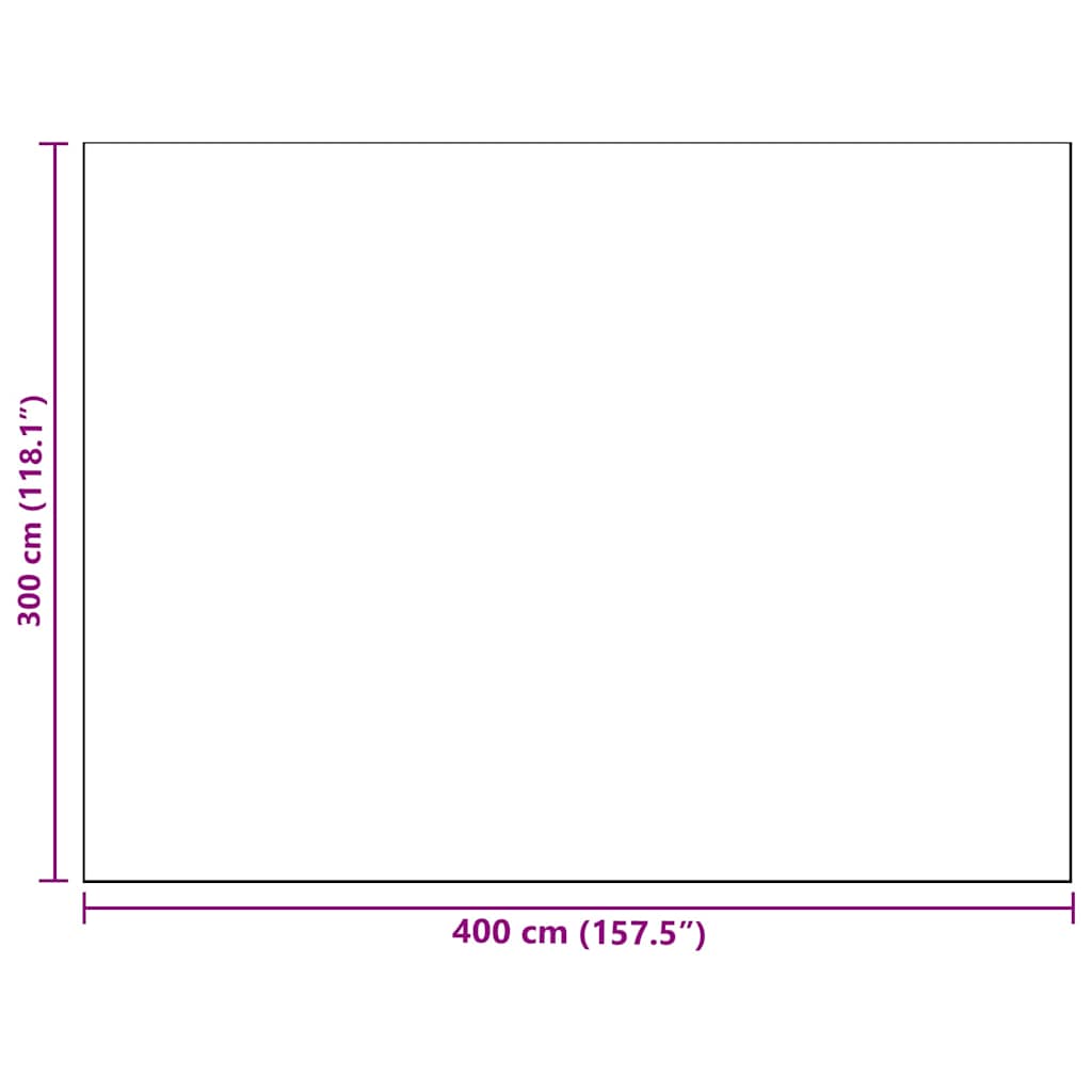 Outdoor Rug Geometric ARAKIL size guide