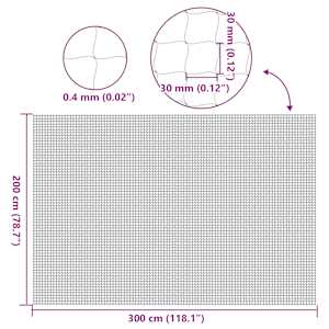 Kočičí síťka průhledná 3x2 m nylonová - obrázek 7