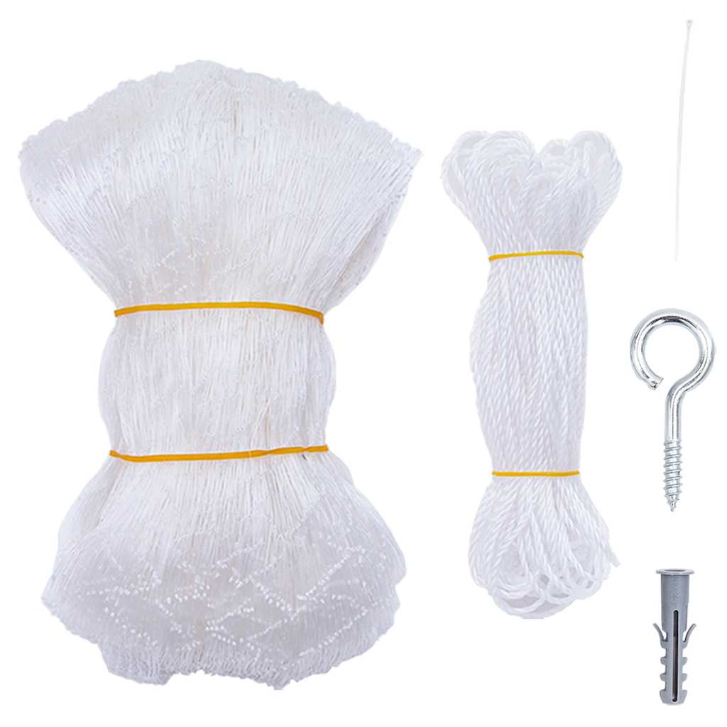 vidaXL Kattennet Transparant 4x3 m Nylon