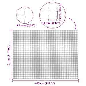 Kočičí síťka průhledná 4x3 m nylonová - obrázek 7