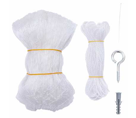 vidaXL Cat Net Transparent 6x3 m Nylon