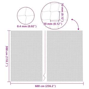 Kočičí síťka průhledná 6x3 m nylonová - obrázek 7