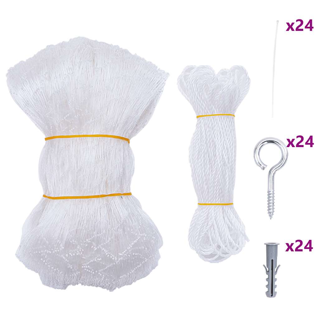 Thumbnail - vidaXL Katzennetz Transparent 8x3 m Nylon
