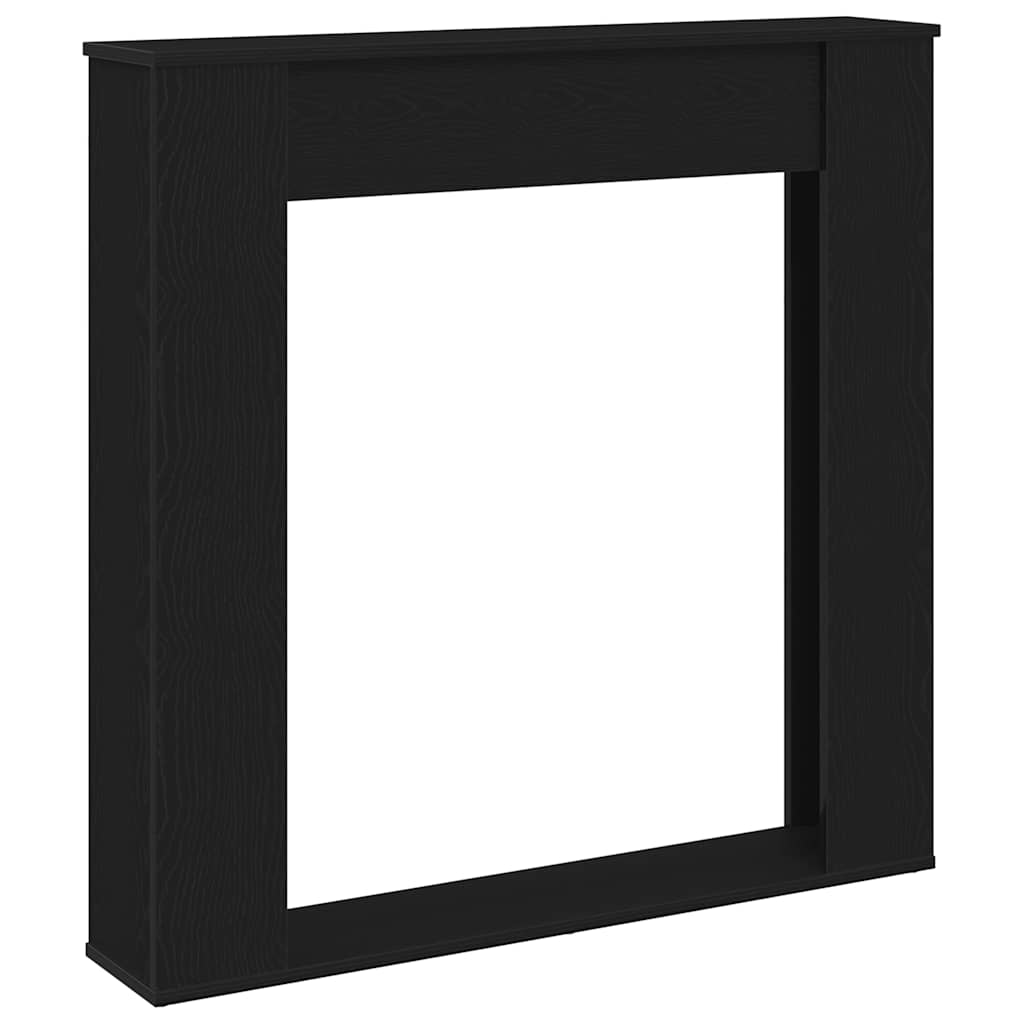 Thumbnail - vidaXL Kaminumrandung Schwarz Eichen-Optik 100x20x100 cm Holzwerkstoff