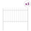 vidaXL Aiandus aiapaneel WOERDEN 3 tk 5,1 x 1,2 m Pulberkattega teras