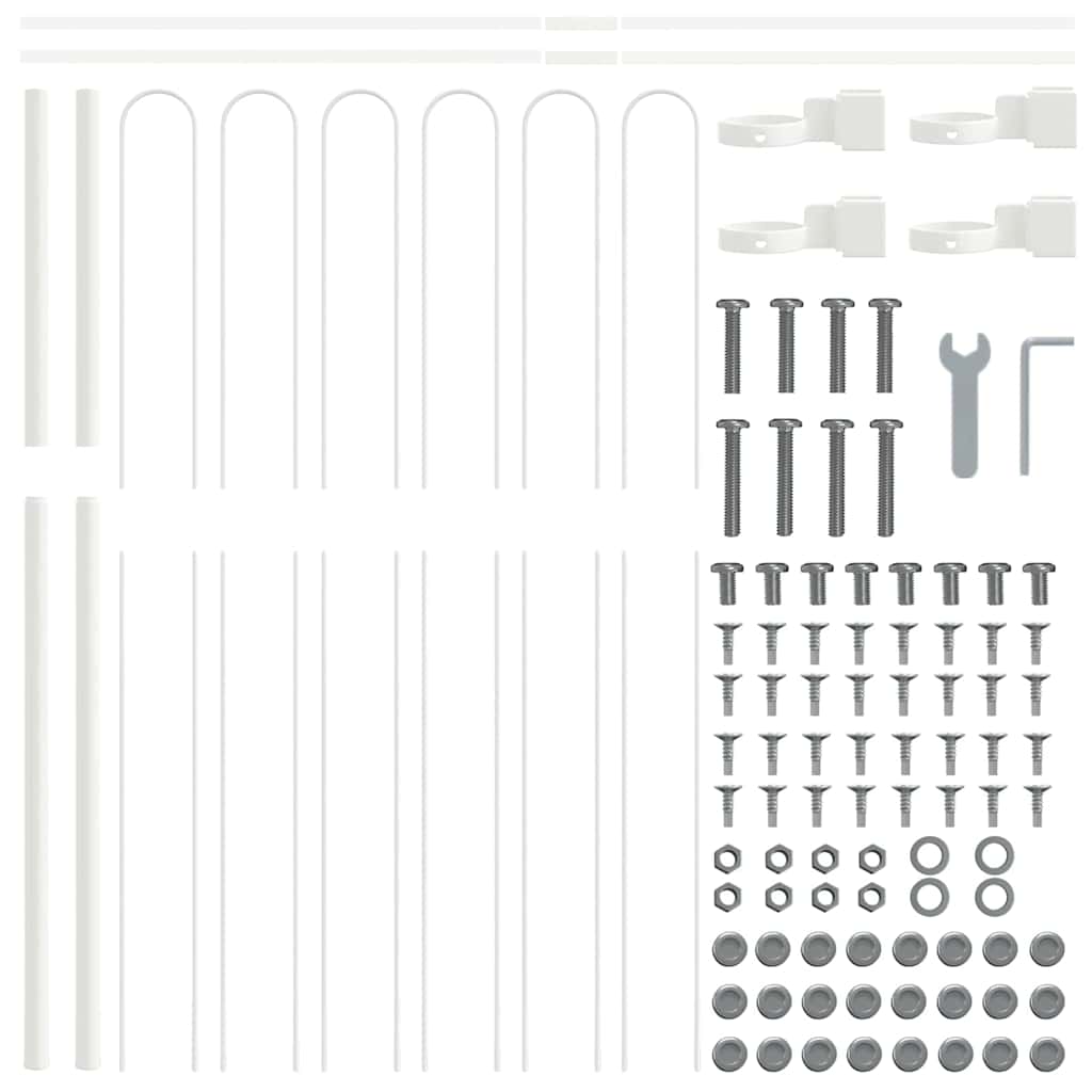 Aiandus aiapaneel Valge 5.1 x 1.5 m Pulbervärvitud Teras - Image 5