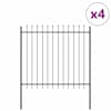 vidaXL Aiandus aiapaneel WOERDEN 4 tk 6,8 x 1,5 m Pulberkattega teras
