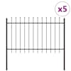 vidaXL Aiandus aiapaneel WOERDEN 5 tk 8,5 x 1,2 m Pulberkattega teras