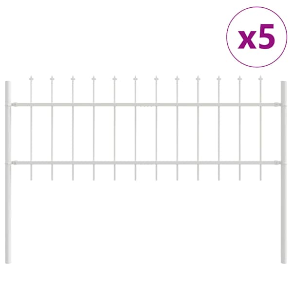 vidaXL Aiandus aiapaneel WOERDEN 5 tk 8,5 x 0,6 m Pulberkattega teras