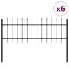 vidaXL Aiandus aiapaneel WOERDEN 6 tk 10,2 x 0,6 m Pulberkattega teras