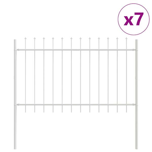 vidaXL Aiandus aiapaneel WOERDEN 7 tk 11,9 x 0,8 m Pulberkattega teras