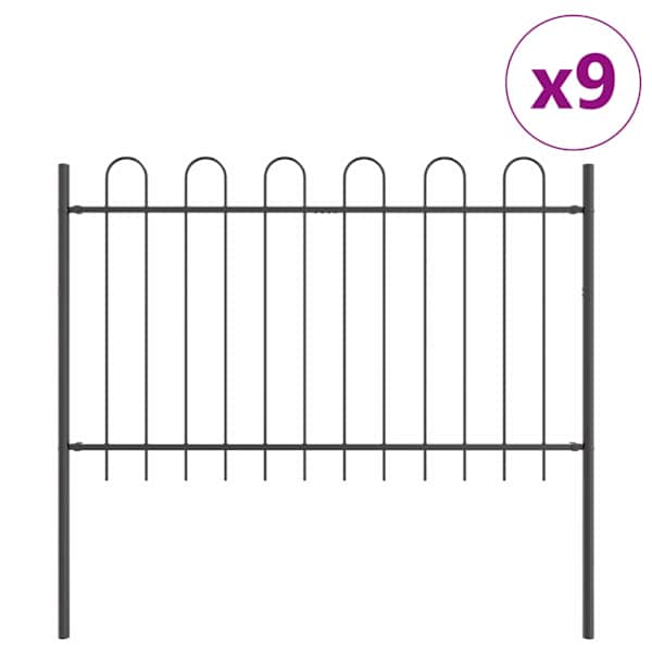 vidaXL Aiandus aiapaneel BOXTEL 9 tk 15,3 x 0,8 m Pulberkattega teras