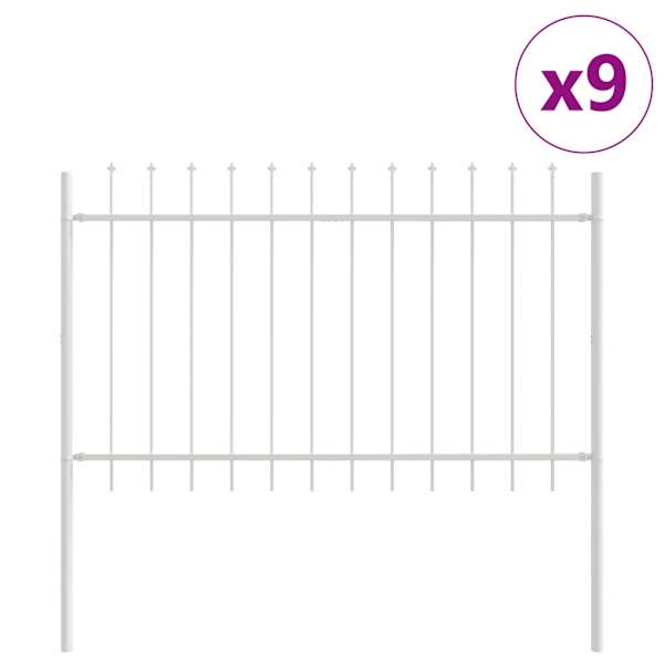 vidaXL Aiandus aiapaneel WOERDEN 9 tk 15,3 x 0,8 m Pulberkattega teras