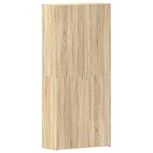 vidaXL Kinga kapp 80 x 35.5 x 180 cm Tehispuit Pruun