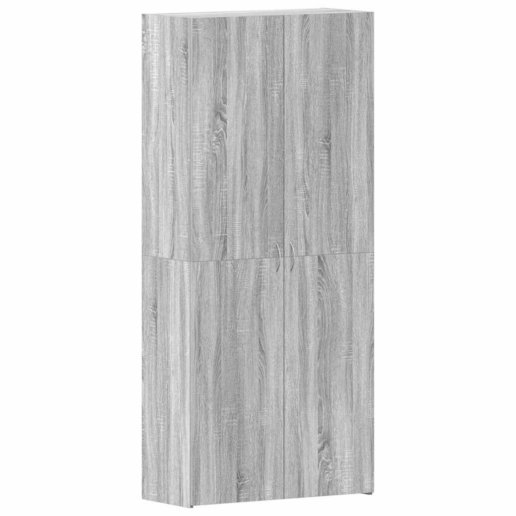 Kengäteline Harmaa Sonoma 80×35,5×180 cm Tekninen puu