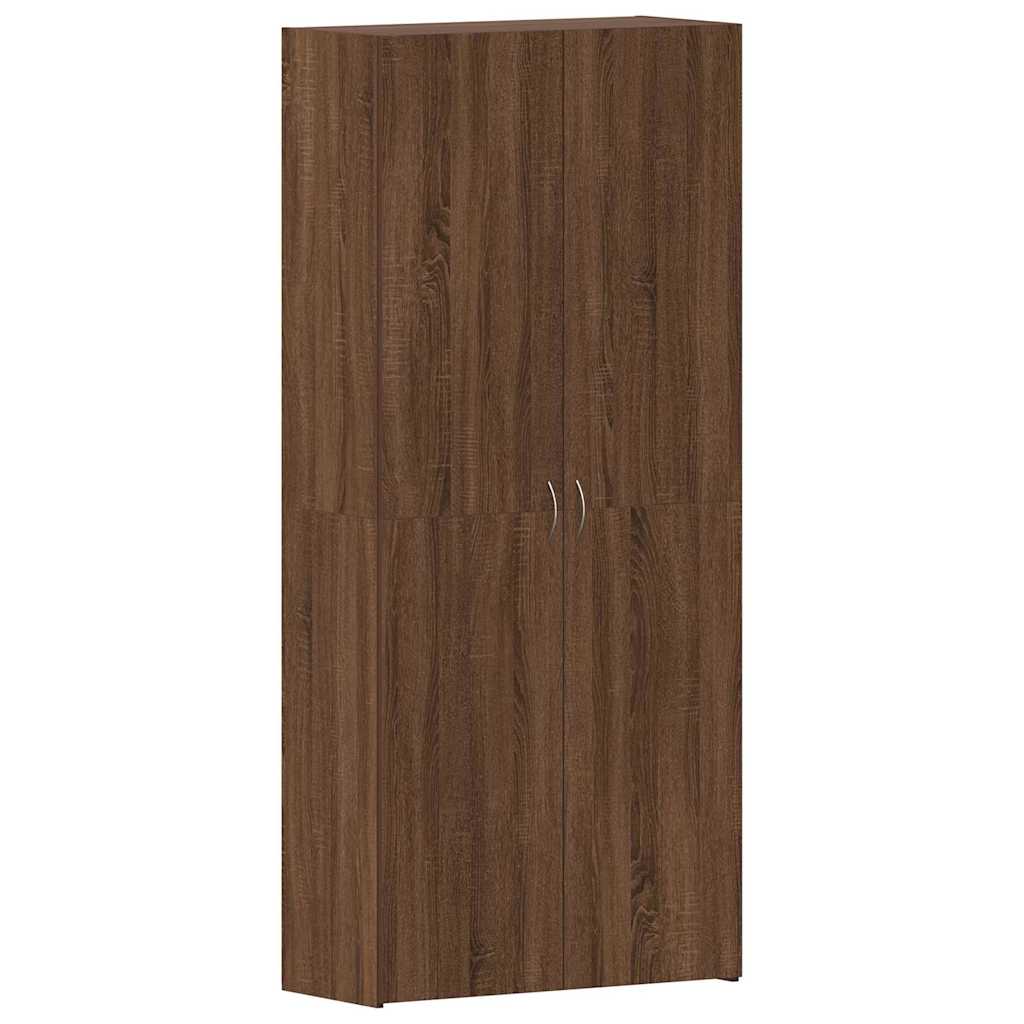 Kengäteline Ruskea Tammi 80×35,5×180 cm Teknisesti valmistettu puu