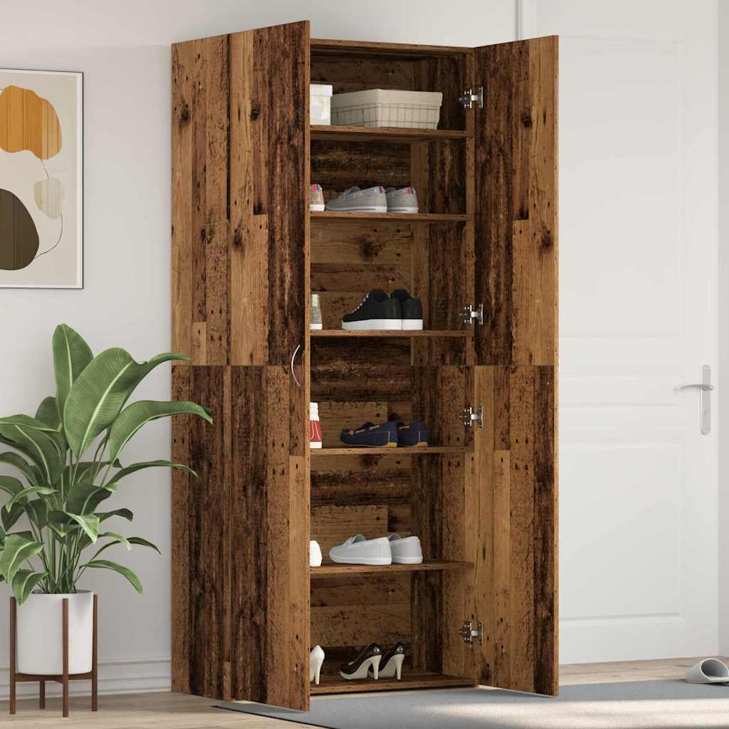 Kengäteline Vanha Puu 80x35,5x180 cm Insinööripuu