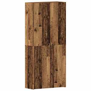 vidaXL Kinga kapp 80 x 35.5 x 180 cm Tehispuit Pruun