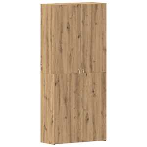 vidaXL Kinga kapp 80 x 35.5 x 180 cm Tehispuit Pruun