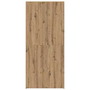 Skříň na obuv Hnědá 80 x 35.5 x 180 cm Kompozitní dřevo - obrázek 6