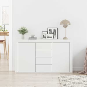 Servírovací skříň Bílá 120 x 36 x 69 cm kompozitní dřevo - obrázek 4