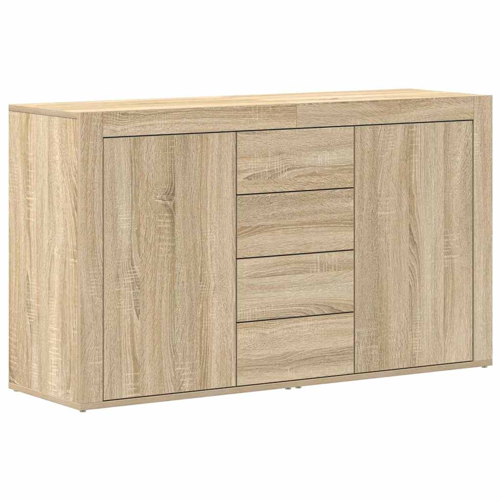  vidaXL Széf fiókkal sonoma tölgy 120 x 36 x 69 cm Faanyag akciós termékkép 1