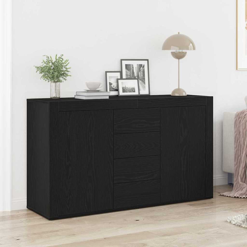 kommodi Must tamm Tehispuit 120 x 36 x 69 cm Hoiuruum Kommodi