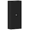 vidaXL Kinga kapp 80 x 39 x 178 cm Tehispuit Must