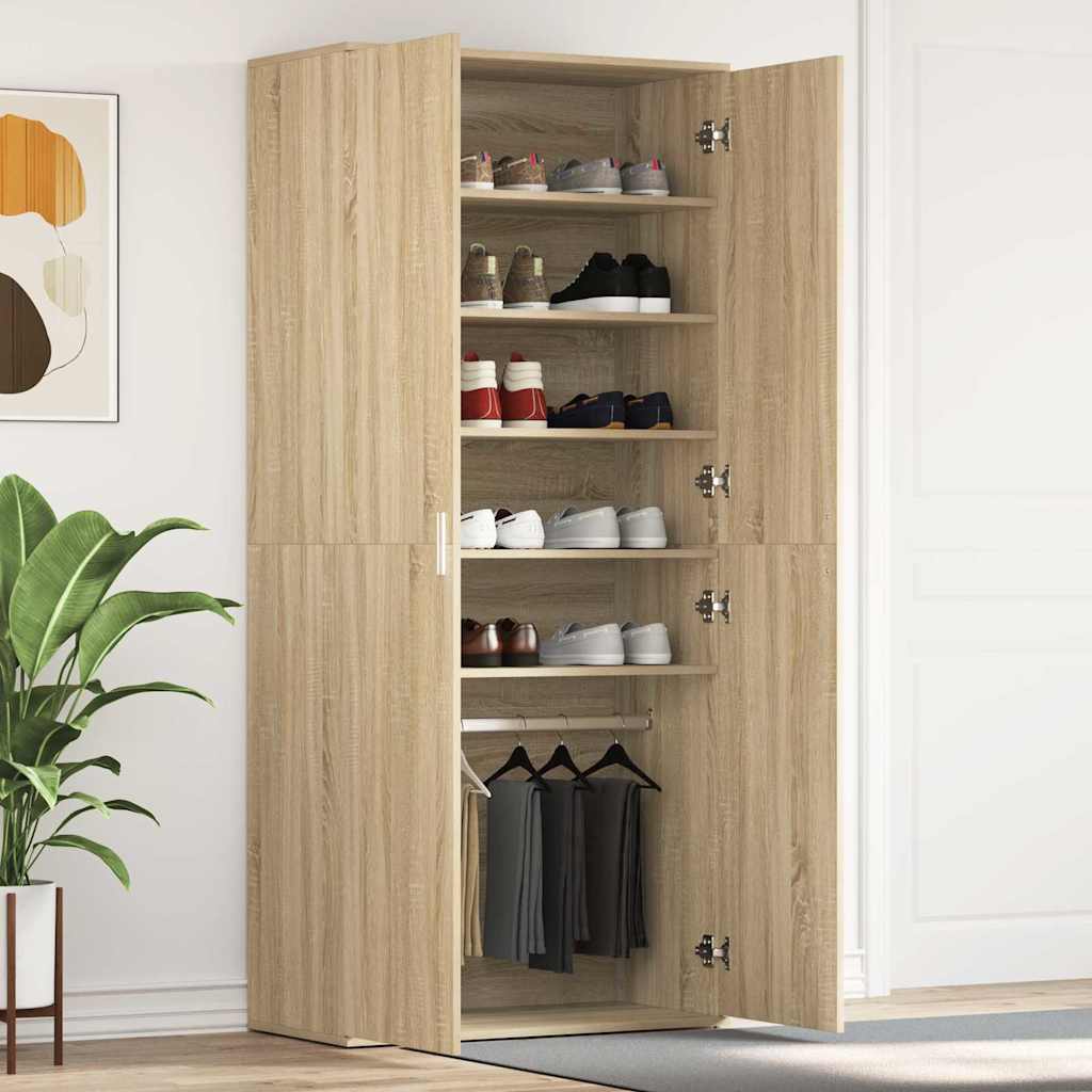 Kengäteline Tammi 80x39x180 cm Tekninen puu