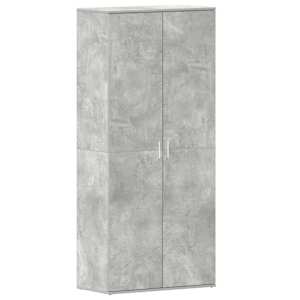 vidaXL Kinga kapp 80 x 39 x 178 cm Tehispuit Betoonhall