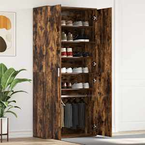 Omara za čevlje Dimljeni oreh 80 x 39 x 178 cm Konstruiran les