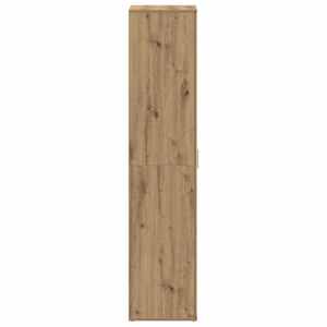 Skříň na obuv Artisanový dub 80 x 39 x 178 cm kompozitní dřevo - obrázek 7