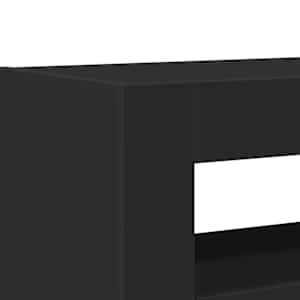 Servírovací skříň Černá 116 x 30 x 75 cm kompozitní dřevo - obrázek 10