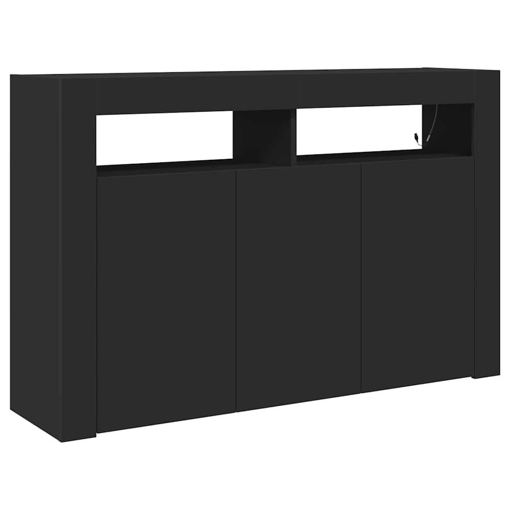  vidaXL Széf Fekete 116 x 30 x 75 cm Faanyag akciós termékkép 1