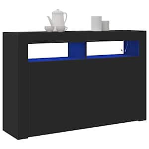 Servírovací skříň Černá 116 x 30 x 75 cm kompozitní dřevo - obrázek 3