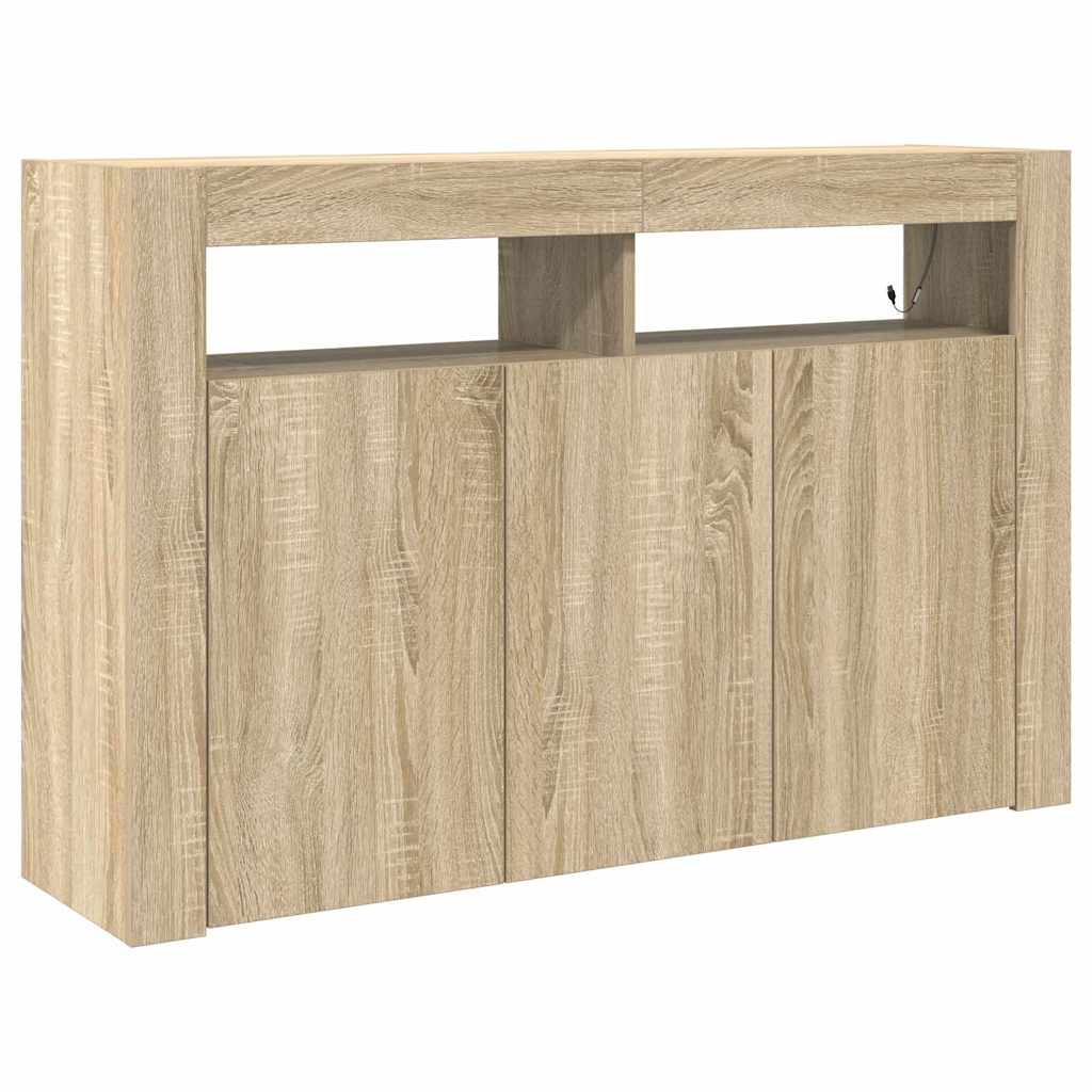  vidaXL Széf sonoma tölgy 116 x 30 x 75 cm Faanyag akciós termékkép 1