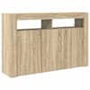 vidaXL K&otilde;ide Sonoma tamm 116 x 30 x 75 cm Tehispuit