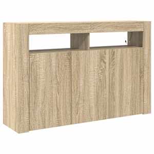 vidaXL K&otilde;ide Sonoma tamm 116 x 30 x 75 cm Tehispuit