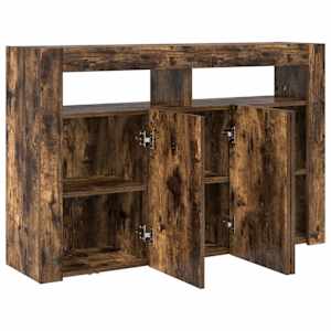 Servírovací skříň Kouřový dub 116 x 30 x 75 cm kompozitní dřevo - obrázek 6